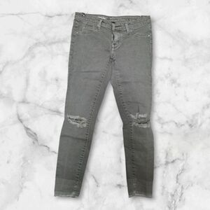 🌻 Women's Mossimo Green Distressed Jeans Sz 0/25R